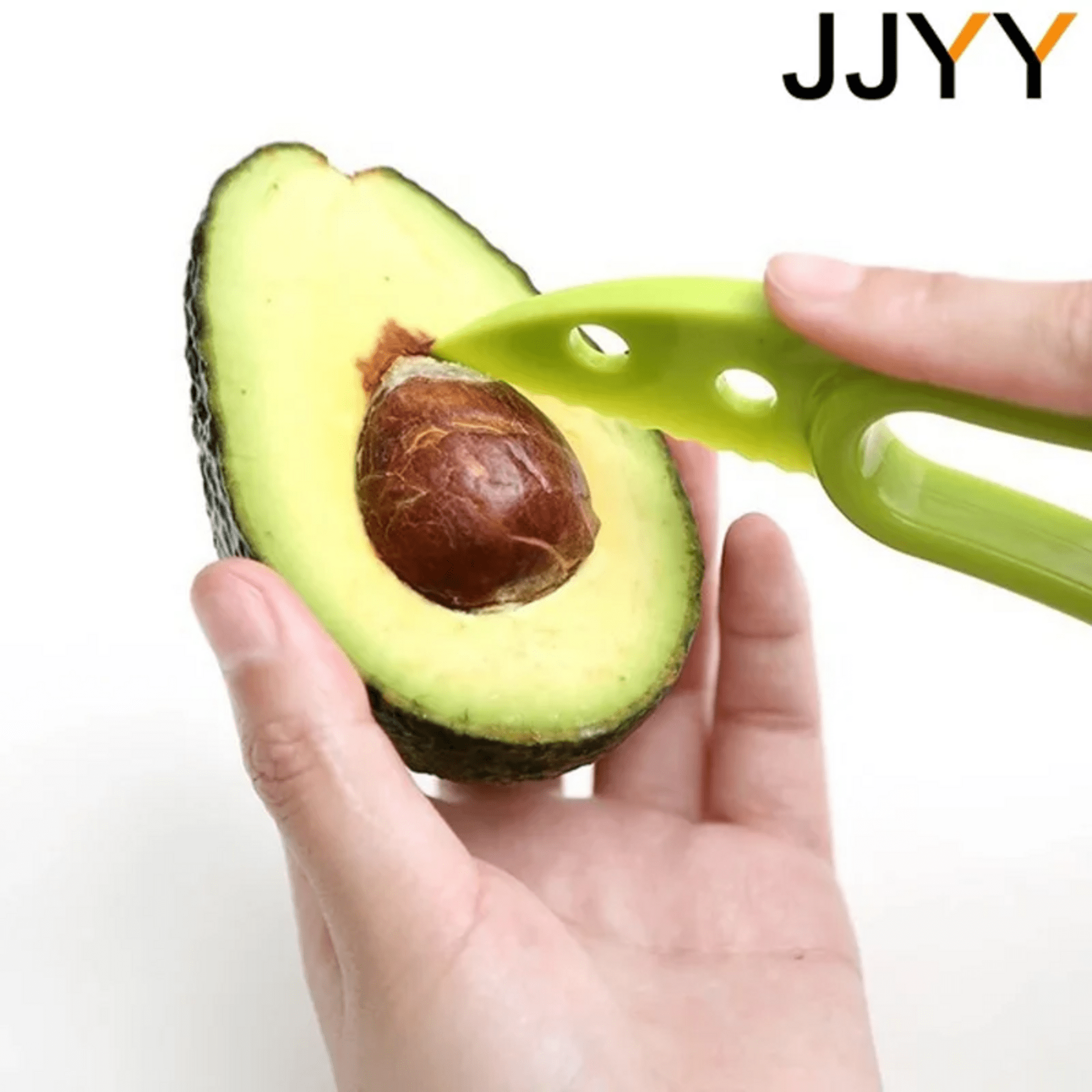 JJYY-rebanador de aguacate 3 en 1, rebanador de karité, pelador de frutas - 2