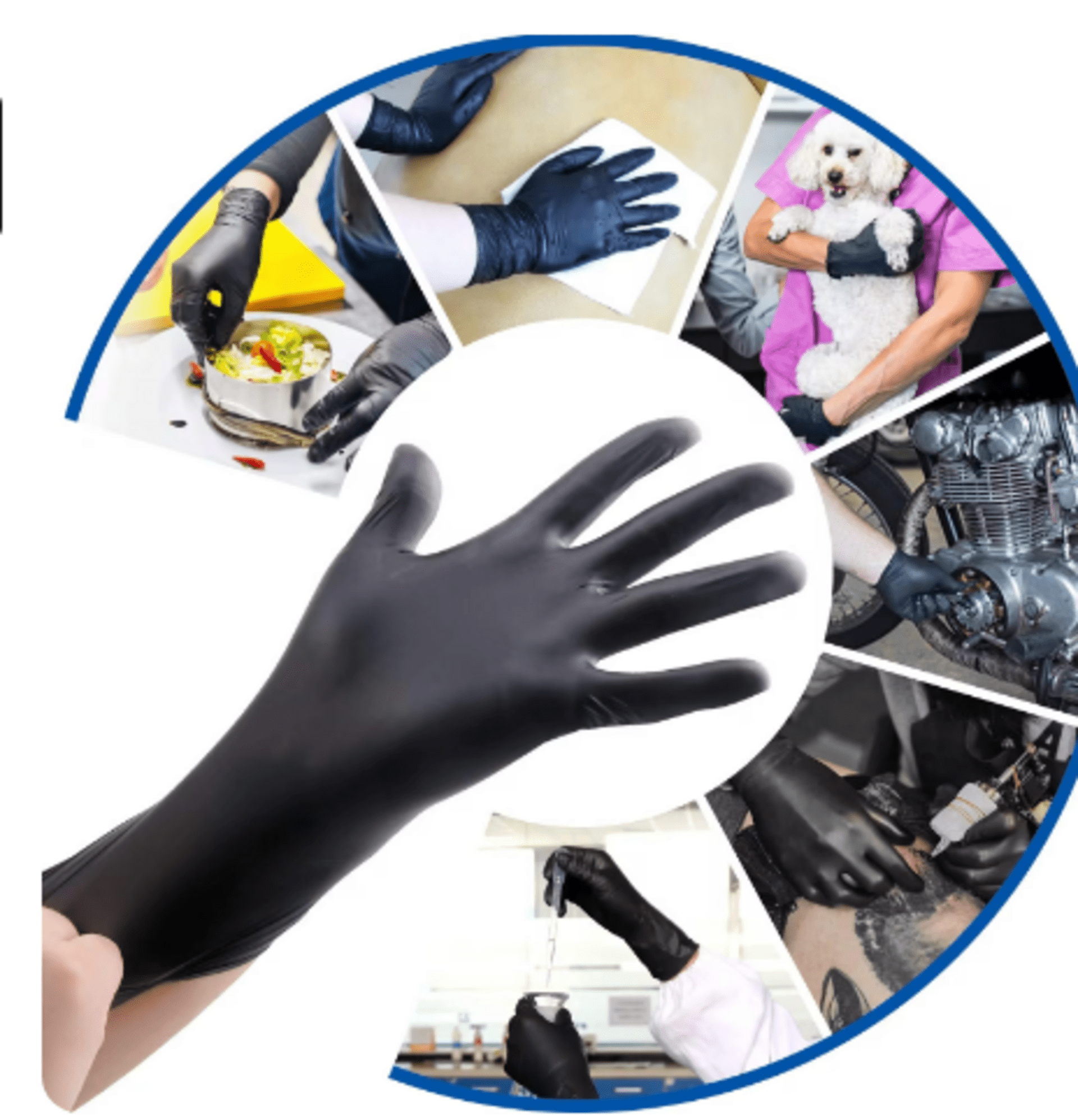 Guantes desechables de nitrilo para limpieza del hogar - 2